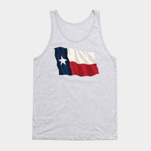 Texas Pride Waving Texan Flag Tank Top